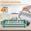 1500W Electric Indoor Grill 2 in 1 Electric BBQ Gill with Grill Net Removable Plate 5 Temperature Control 3 Small Trays Dishwasher Safe