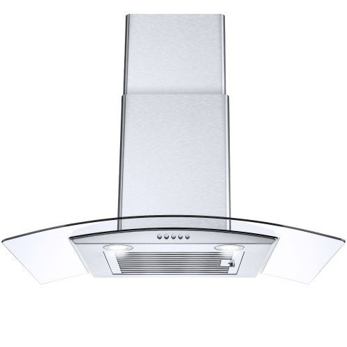 Range Hood 30 Inch Convertible Wall Mount Range Hood with Tempered Glass 3 Speed Range Hood 30 Inch Convertible Wall Mount Range Hood with Tempered Glass 3 Speed