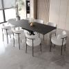 Scalable Dining Table Table Set for 4-8 Person for Dining Room