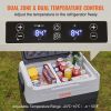 VEVOR Car Refrigerator, 12 Volt Car Refrigerator Fridge, 48 QT/45 L Dual Zone Portable Freezer, -4°F-50°F Adjustable Range