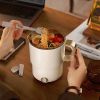 Portable Travel Kettle, Collapsible Electric Hot Pot, Mini Heating Cup with Insulation,  Dual Voltage,  Airplane & High-Speed Train Friendly