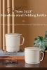 Portable Travel Kettle, Collapsible Electric Hot Pot, Mini Heating Cup with Insulation,  Dual Voltage,  Airplane & High-Speed Train Friendly